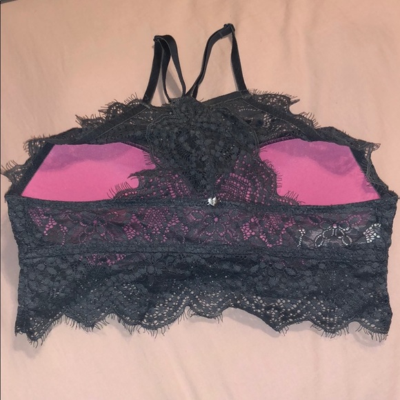 High Neck Padded PINK Bra - Picture 2 of 3